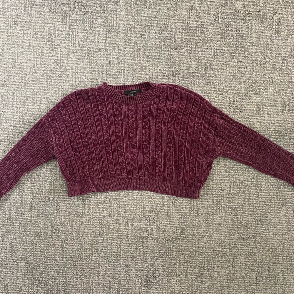 Forever 21 Chenille Cable Knit Sweater